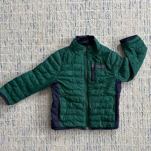 Vineyard Vines Green and Navy Kids Puffer Jacket
